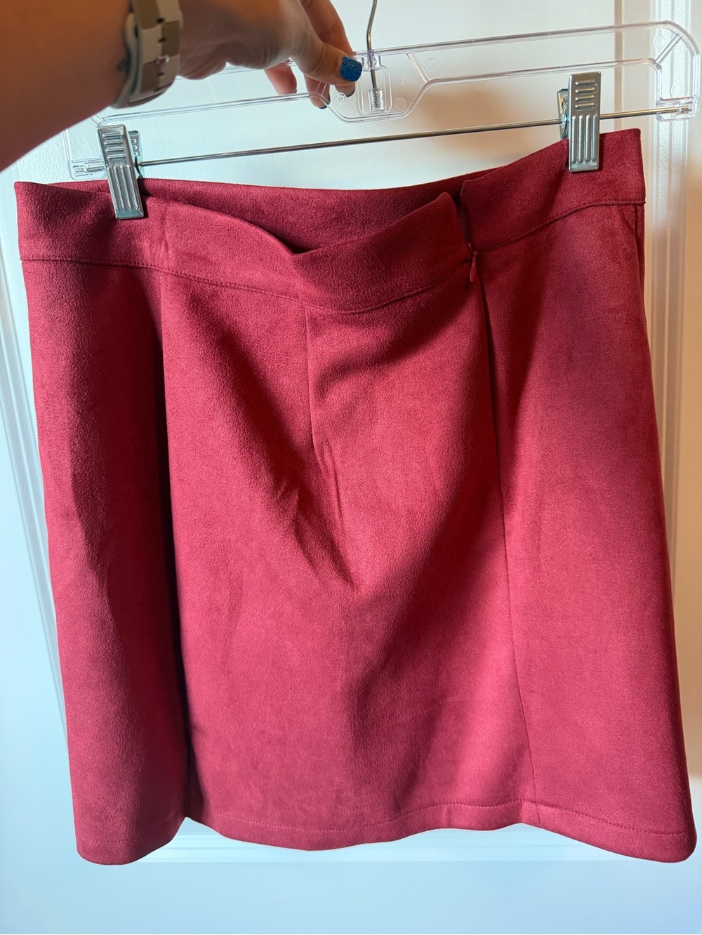 Women's Red A-Line Skirt